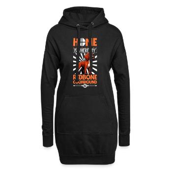 Accueil - Redbone Coonhound - Sweat-shirt à capuche long Femme - noir - Devant