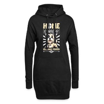 Home - Sealyham Terrier - Hoodie Dress - black - Front