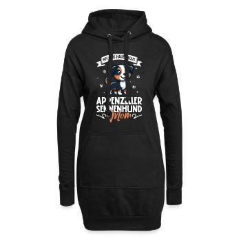 Maman Bouvier Appenzeller - Sweat-shirt à capuche long Femme - noir - Devant