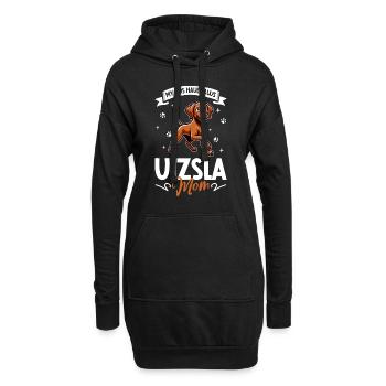 Magyar Vizsla Mama - Sweat-shirt à capuche long Femme - noir - Devant