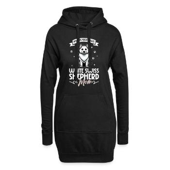Berger Blanc Suisse Mama - Sweat-shirt à capuche long Femme - noir - Devant