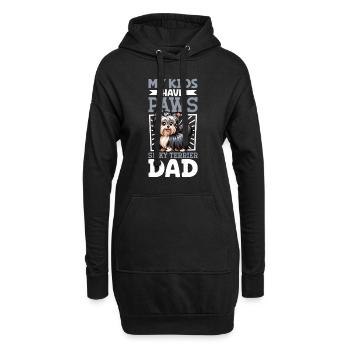 Papa Silky Terrier Australien - Sweat-shirt à capuche long Femme - noir - Devant