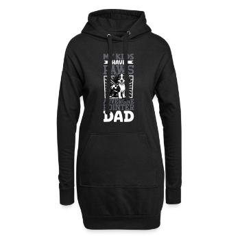 Braque d'Auvergne Papa - Hoodie Dress - black - Front