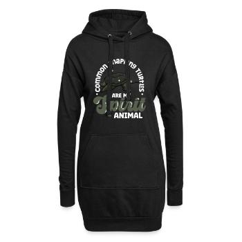 My Spirit Animal - Snapping Turtle - Hoodie Dress - black - Front