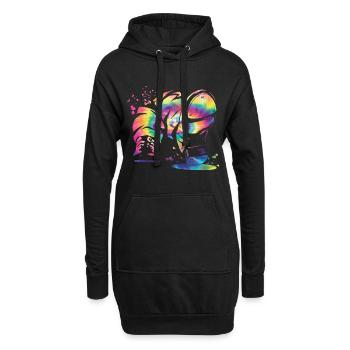 Stepptänzer Stepptanzen Kinder Stepptanz - Hoodie-Kleid - Schwarz - Vorne