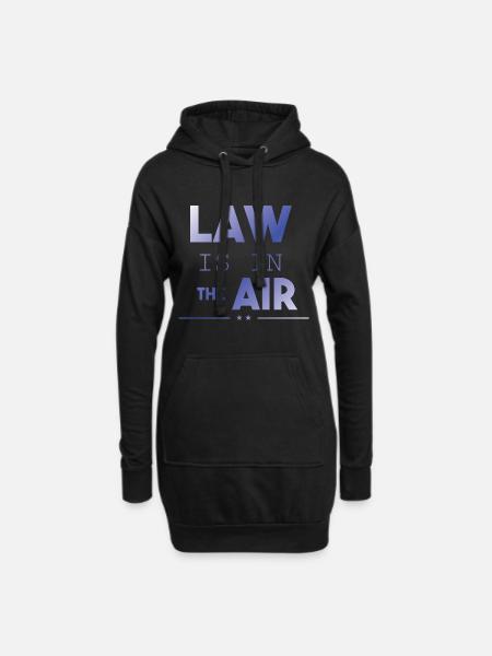 Jura Student Studium Design Law Is In The Air - Hoodie-Kleid - Schwarz