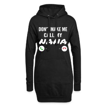Don't Make Me Call My Nana - Funny Grandkids - Sweat-shirt à capuche long Femme - noir - Devant
