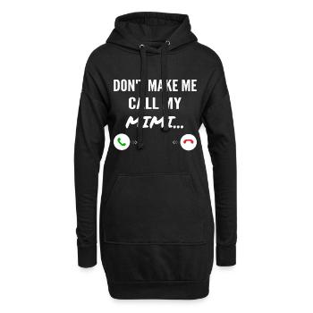 Don't Make Me Call My Mimi - Funny Grandkids - Sweat-shirt à capuche long Femme - noir - Devant