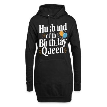Ehemann Ehegatte Familie Hochzeit - Hoodie-Kleid - Schwarz - Vorne