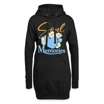 Mémoires d’âme - Sweat-shirt à capuche long Femme - noir - Devant