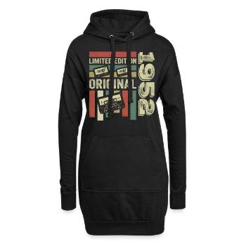 Vintage 1952 - Retro Geburtstagsspruch 1952 - Hoodie-Kleid - Schwarz - Vorne
