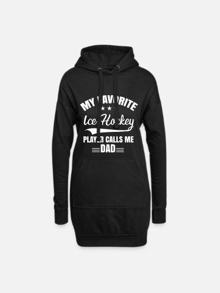 My favorite Ice Hockey Player Dad Gift Icehockey - Hoodie-Kleid - Schwarz