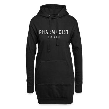 Pharmacien Est. 2023 Étudiant diplômé en pharmacie - Sweat-shirt à capuche long Femme - noir - Devant