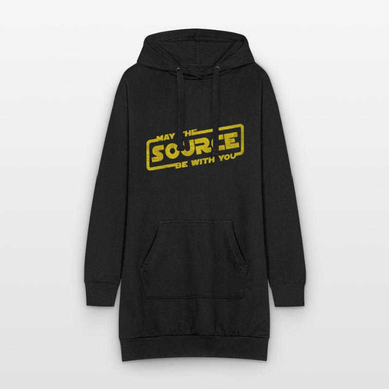 May The Source Be With You | Programmer coder Hoodie Dress