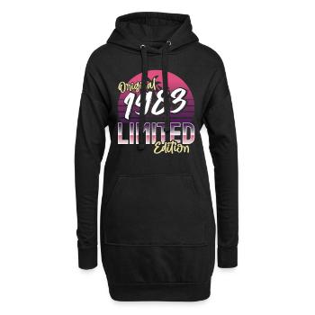 SW 1983 édition originale limitée - Sweat-shirt à capuche long Femme - noir - Devant