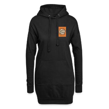 Surf-Comic Explosion Design - Hoodie-Kleid - Schwarz - Vorne