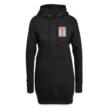 Six Sept Mème 6 7 - Sweat-shirt à capuche long Femme - noir - Devant