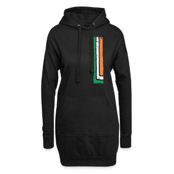 Irland - Hoodie-Kleid - Schwarz - Vorne