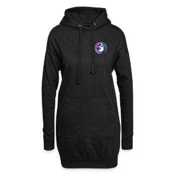 Magus Adler - Hoodie-Kleid - Schwarz - Vorne