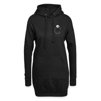 Panda Panda Ours - Sweat-shirt à capuche long Femme - noir - Devant