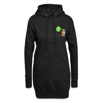 Graffiti pulvérisateur pulvérisateur street art artiste - Sweat-shirt à capuche long Femme - noir - Devant