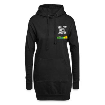 Kite Surf Spruch Yellow Days Windsurfen Geschenk - Hoodie-Kleid - Schwarz - Vorne