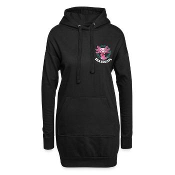 Snaxolotl Kawaii Snack Axolotl - Hoodie-Kleid - Schwarz - Vorne