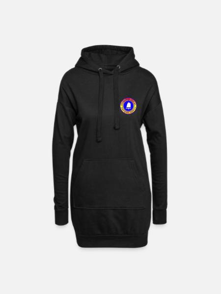 Opti Regattashirt mit eigener Segelnummer - Hoodie-Kleid - Schwarz