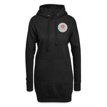Pro Elephant - Hoodie-Kleid - Schwarz - Vorne