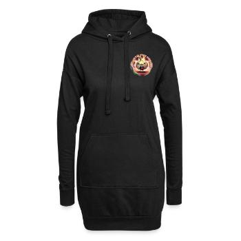 Kümmere dich um deine Zwiebeln - Hoodie-Kleid - Schwarz - Vorne