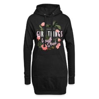 Flower Summer 2023 - Hoodie-Kleid - Schwarz - Vorne
