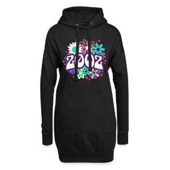 Fête Anniversaire Femme 2002 20 Ans Anniversaire - Sweat-shirt à capuche long Femme - noir - Devant