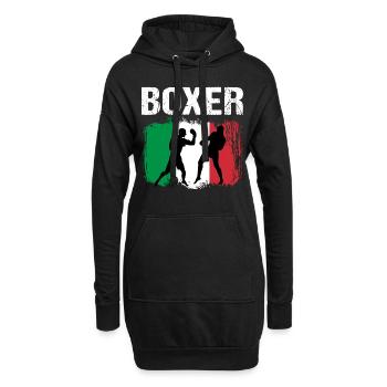 Boxen Italien Boxer - Hoodie-Kleid - Schwarz - Vorne