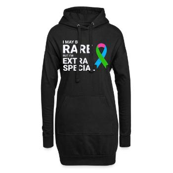 Sensibilisation aux maladies rares Extra-Special Singularness - Sweat-shirt à capuche long Femme - noir - Devant