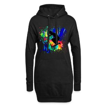 Freestyle Roller - Hoodie-Kleid - Schwarz - Vorne