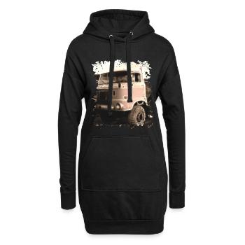 Moteur IFA W50 CAMION DDR NVA LAK traction intégrale - Sweat-shirt à capuche long Femme - noir - Devant