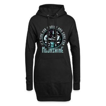 Moonshine Moonshiners Whiskey Liebhaber - Hoodie-Kleid - Schwarz - Vorne