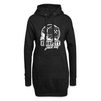 Ruhrpott Glück Auf Lore Bergbau Bergarbeiter - Hoodie-Kleid - Schwarz - Vorne