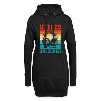 Level 29 Years Unlocked - 29th Anniversary Gamer - Hoodie Dress - black - Front