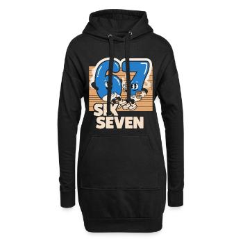 67 Six Seven meme Sauna Spa - Italian Lust - Sweat-shirt à capuche long Femme - noir - Devant