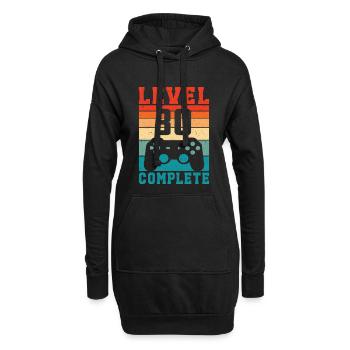 30e anniversaire Niveau 30 Joueur complet 30 ans - Sweat-shirt à capuche long Femme - noir - Devant