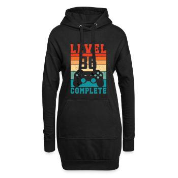 36. Geburtstag Level 36 Complete 36 Jahre Gamer - Hoodie-Kleid - Schwarz - Vorne