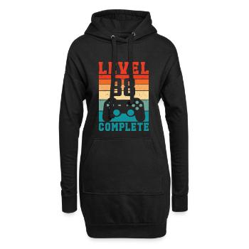 38. Geburtstag Level 38 Complete 38 Jahre Gamer - Hoodie-Kleid - Schwarz - Vorne
