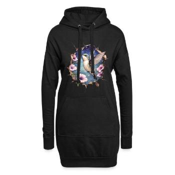 Colibri - Sweat-shirt à capuche long Femme - noir - Devant