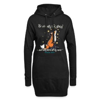 Fuchs Christlich - Hoodie-Kleid - Schwarz - Vorne