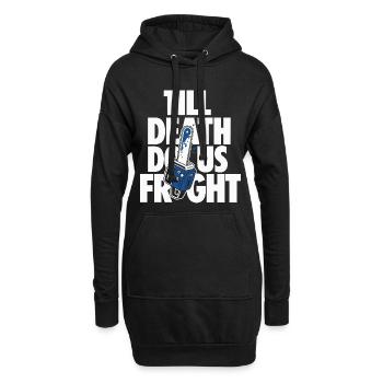 Till Death Do Us Fright Horror Design - Hoodie-Kleid - Schwarz - Vorne