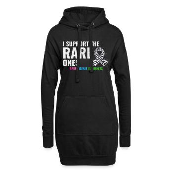 Soutien aux maladies rares : renforcer la sensibilisation - Sweat-shirt à capuche long Femme - noir - Devant