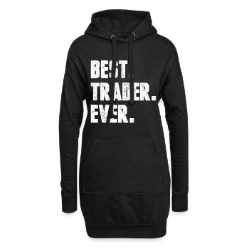 Trade Your Plan Not Your Emotions Trader Investor - Sweat-shirt à capuche long Femme - noir - Devant