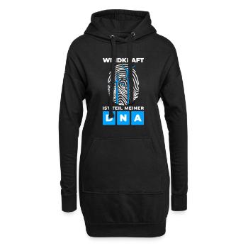 Windpark Windrad Windkraft - Meine DNA - Hoodie-Kleid - Schwarz - Vorne