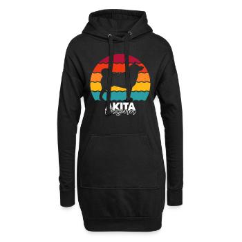 Akita - Hoodie-Kleid - Schwarz - Vorne
